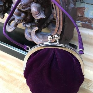 Beautiful regal purple evening bag